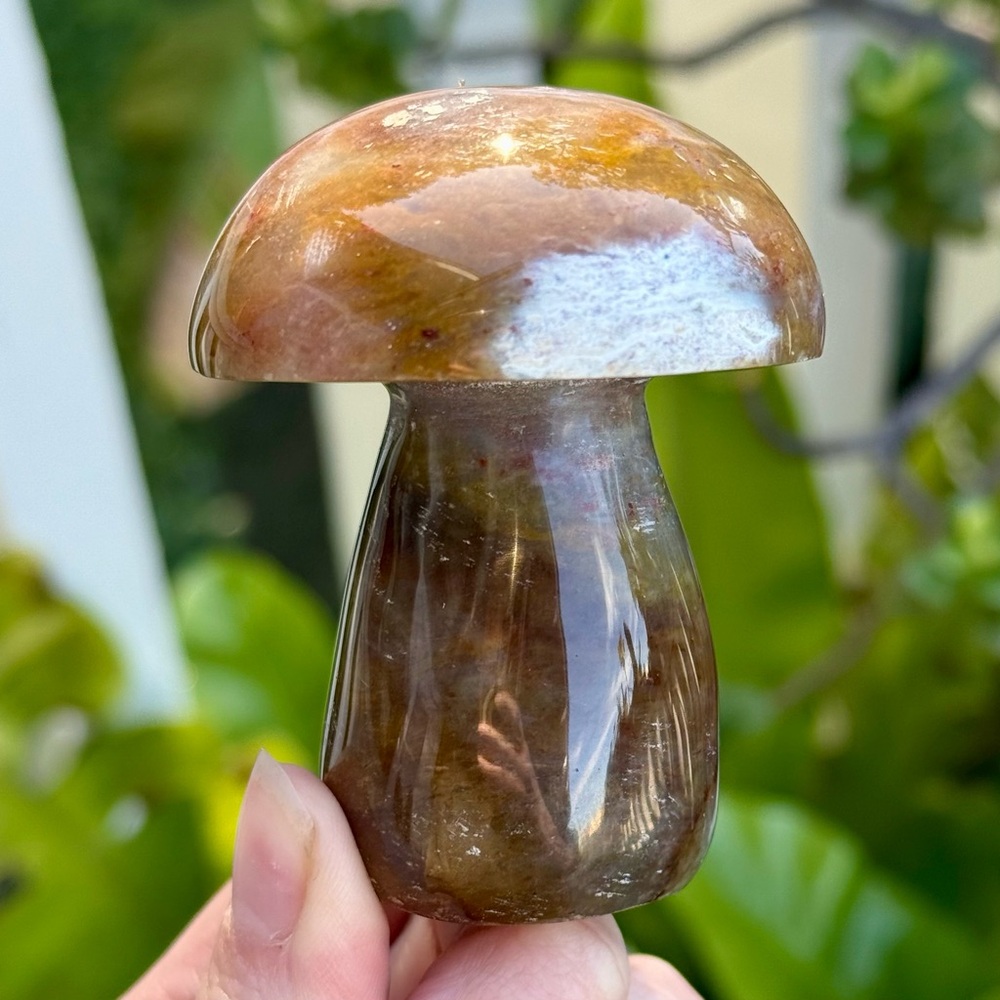 Ocean Jasper Mushroom Carving